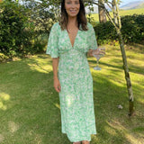 Keepsake The Label Pistachio Blossom Blaze Midi Dress
