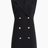 French Connection Whisper Sleeveless Tux Mini Dress