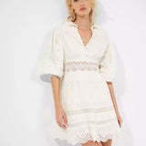 French Connection Biton Embroidery Mini Dress