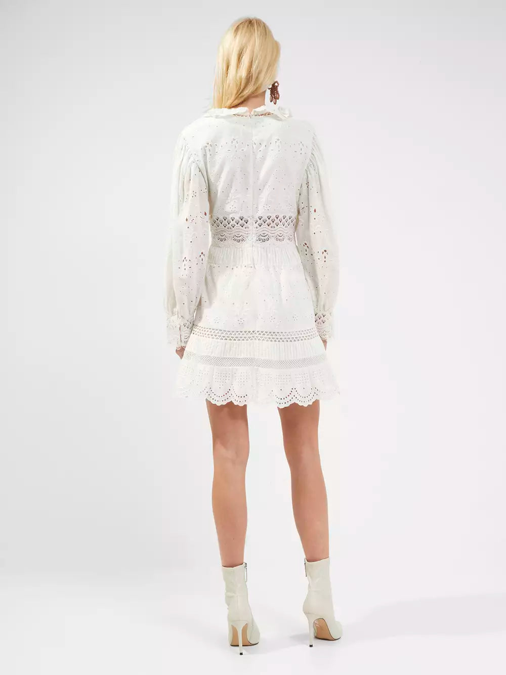 French Connection Biton Embroidery Mini Dress