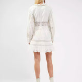 French Connection Biton Embroidery Mini Dress