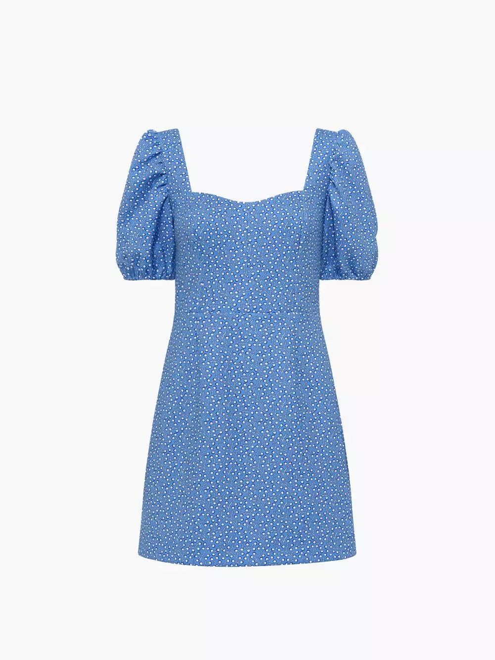 French Connection Elao Whisper Cut Out Back Dress Chalk Blue