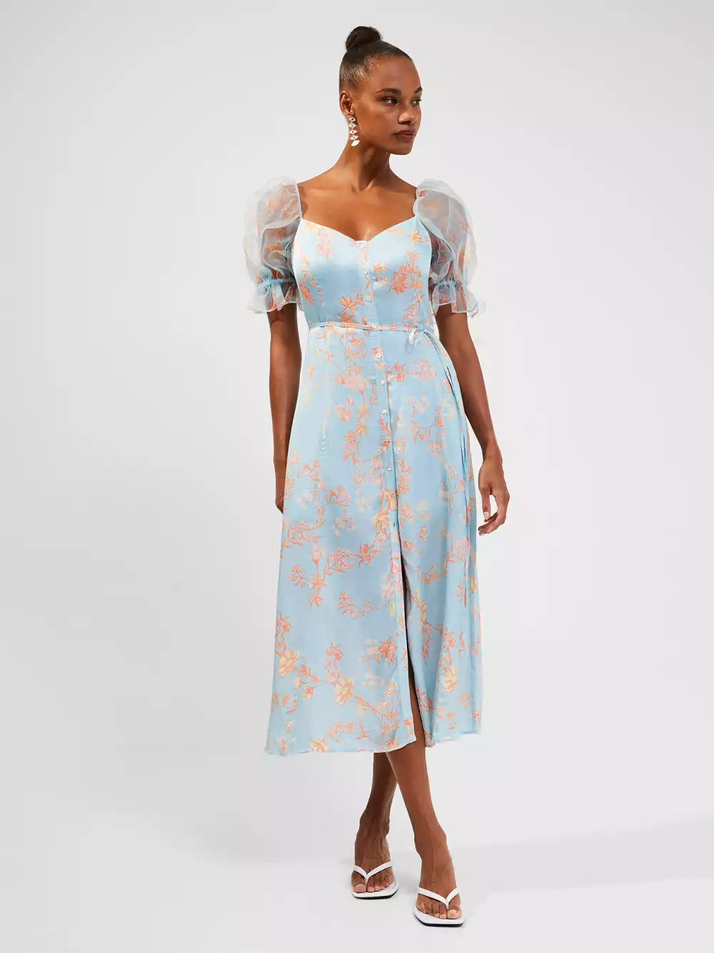 French Connection Diana Drape Midi Dress