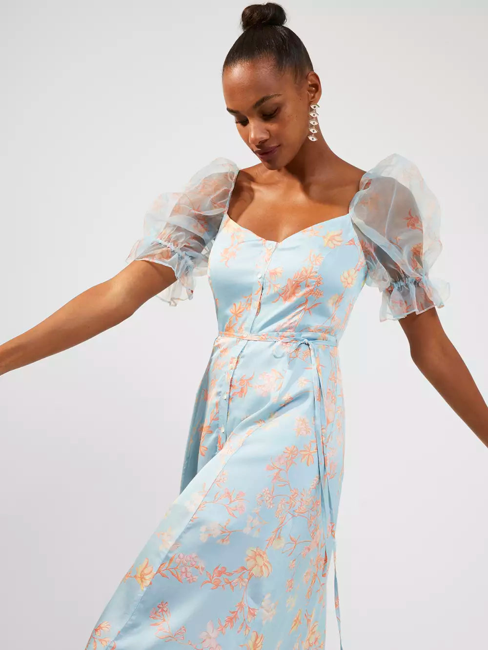 French Connection Diana Drape Midi Dress