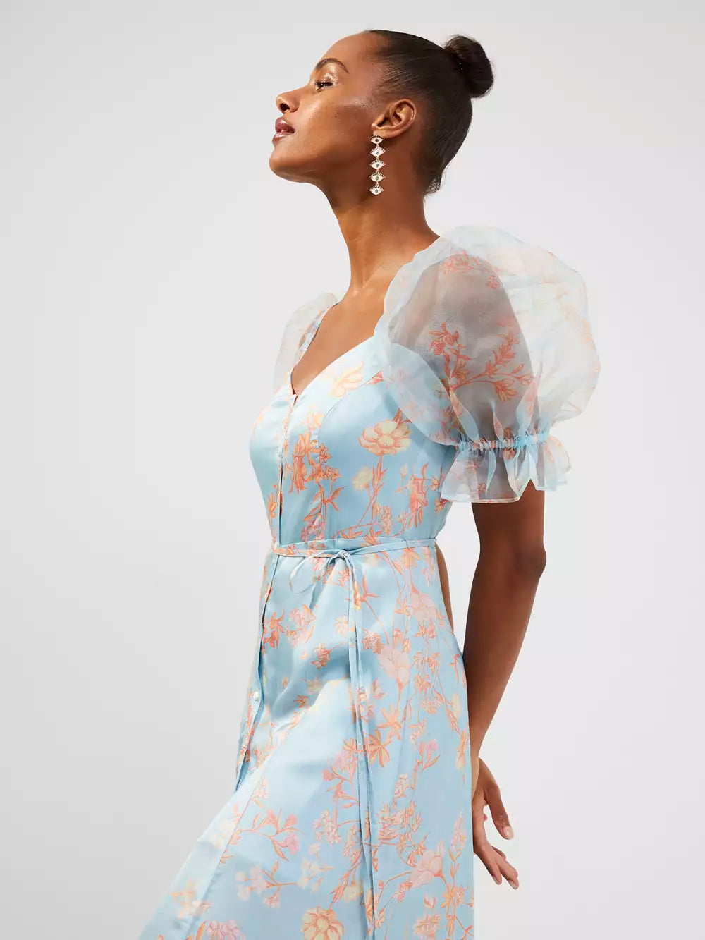 French Connection Diana Drape Midi Dress
