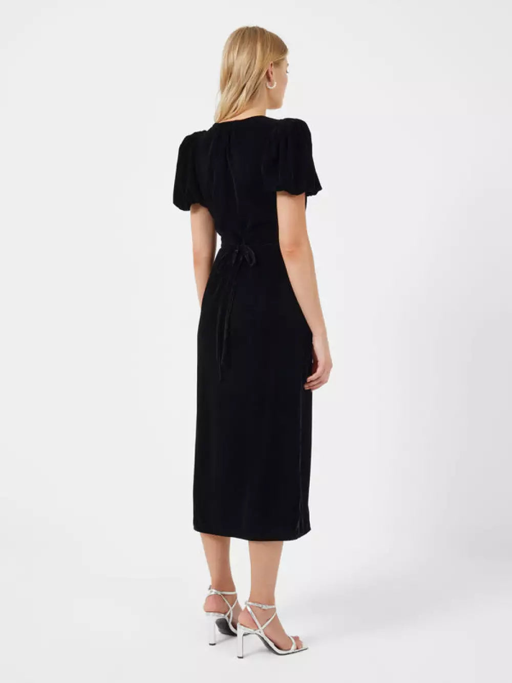 French Connection Ilavia Velvet Long Dress