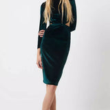French Connection Sula Velvet Jersey Dress