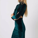 French Connection Sula Velvet Jersey Dress