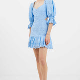 French Connection Cilla Broderie Anglaise Cut-Out Mini Dress