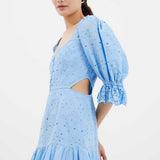 French Connection Cilla Broderie Anglaise Cut-Out Mini Dress