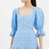 French Connection Cilla Broderie Anglaise Cut-Out Mini Dress
