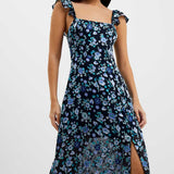 French Connection Bette Satin Burnout Dress