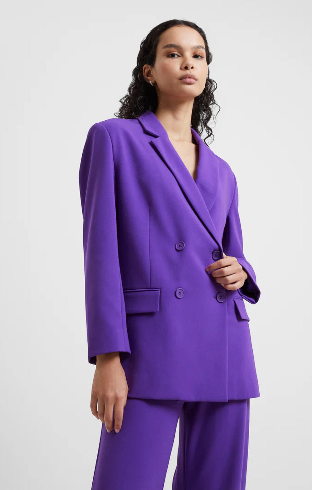 French Connection Whisper Double Breasted Blazer