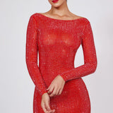 EXHIRE Oh Polly Embellished High Neck Cowl Back Mini Dress in Fire Red UK 8 – dresses by Oh Polly, available to rent from Hirestreet