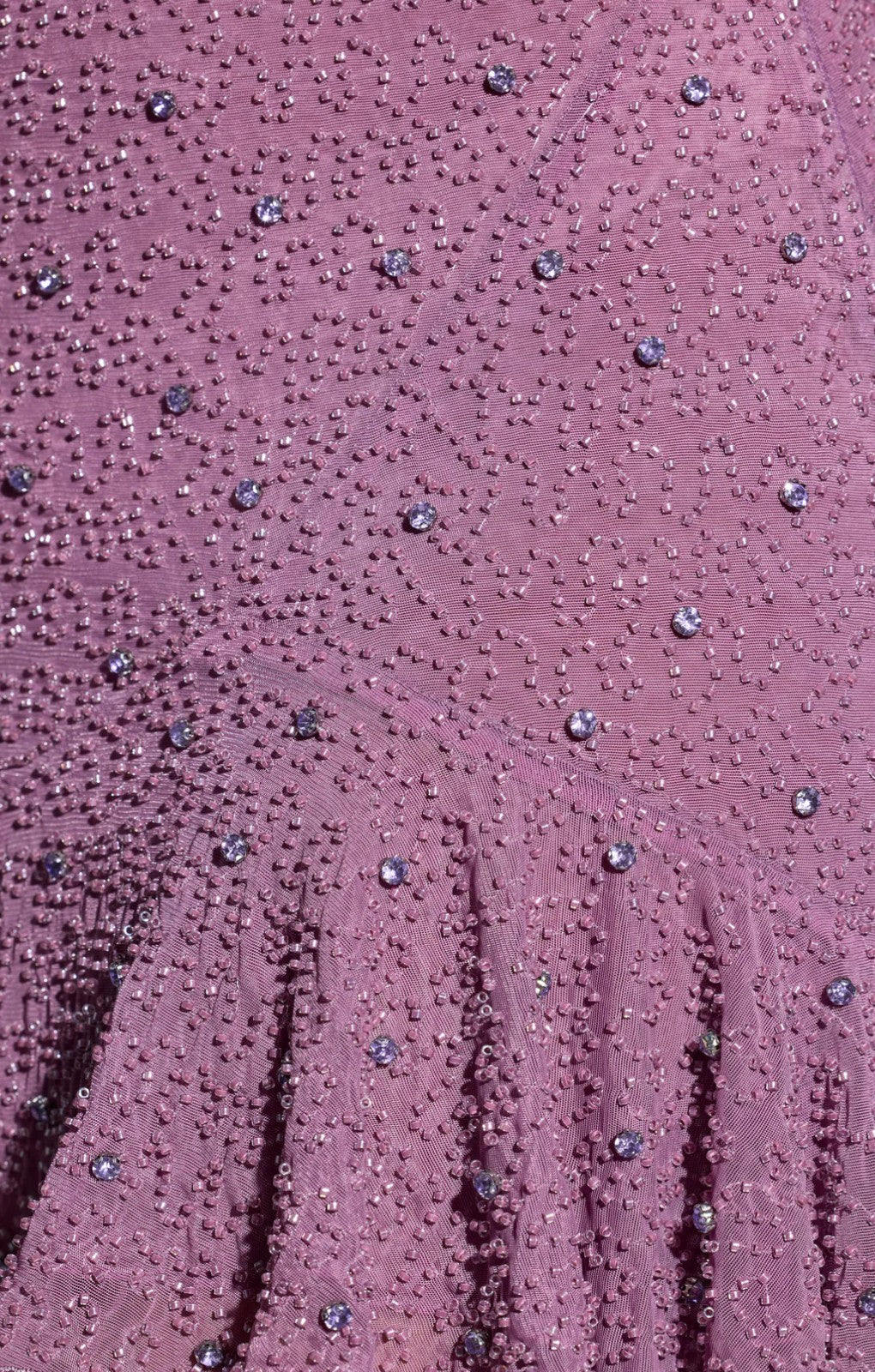 Oh Polly Beaufort Embellished Cold Shoulder Mini Dress in Grape