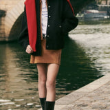 Zara Oversized Felt Bomber Jacket