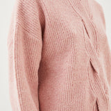Karen Millen Lofty Knit Chunky Cable Wool Jumper