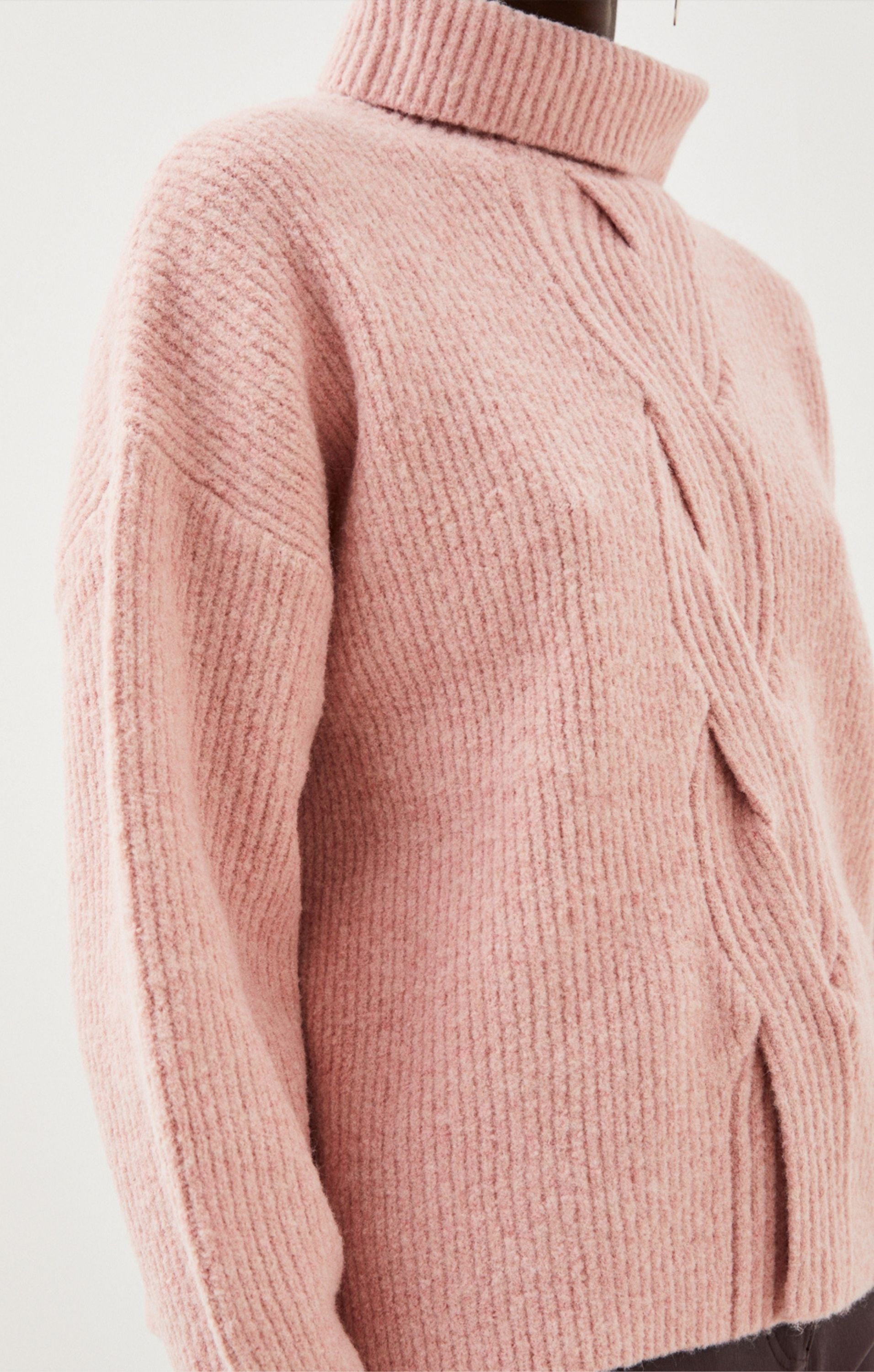 Karen Millen Lofty Knit Chunky Cable Wool Jumper