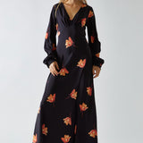 Glamorous Floral V-Neck Maxi Dress