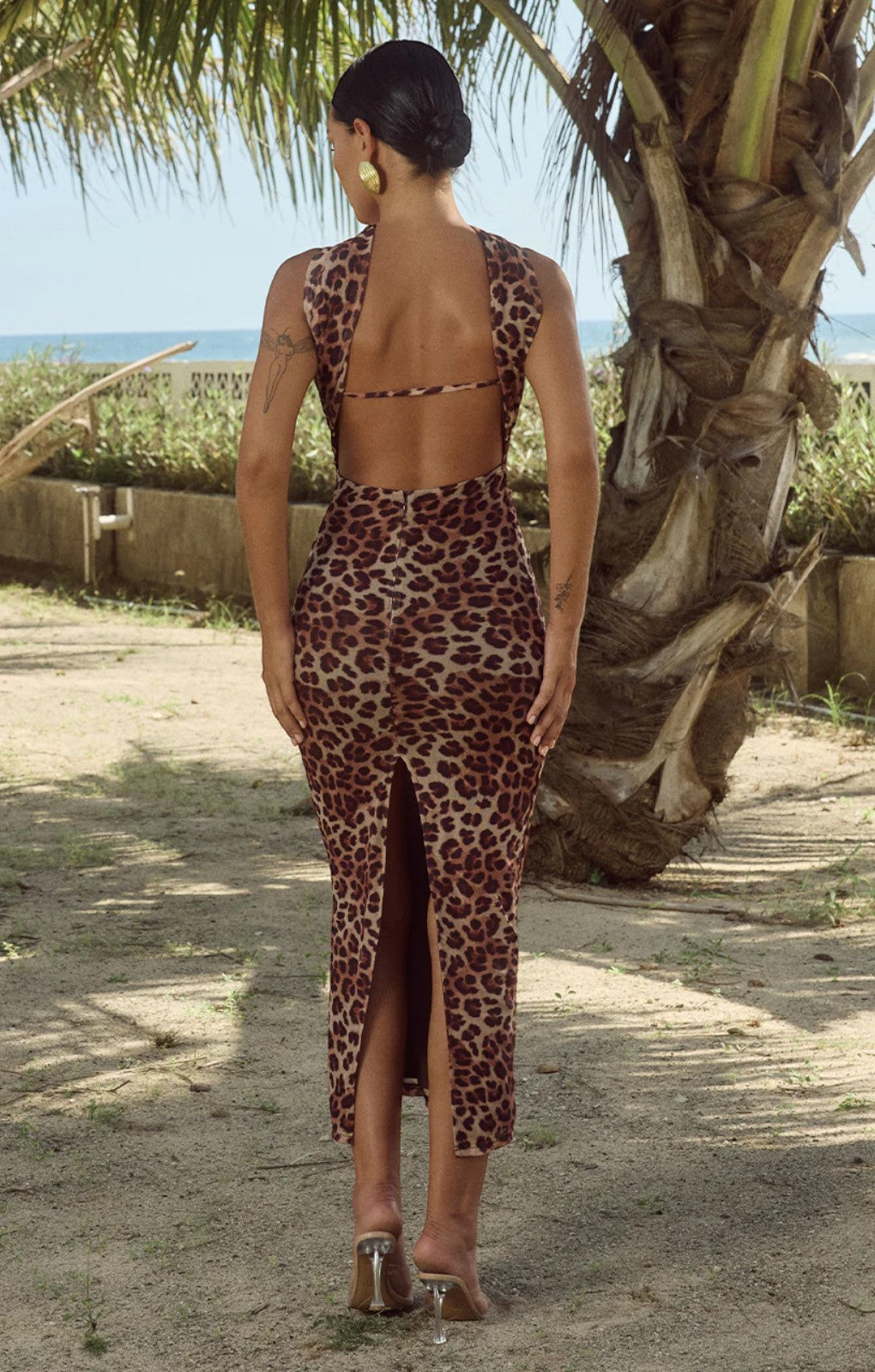 Runaway The Label Antonie Leopard Print Midi Dress – dresses by Runaway The Label, available to rent from Hirestreet