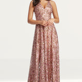 Dress The Population Ariyah Maxi Dress in Blush