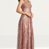 Dress The Population Ariyah Maxi Dress in Blush