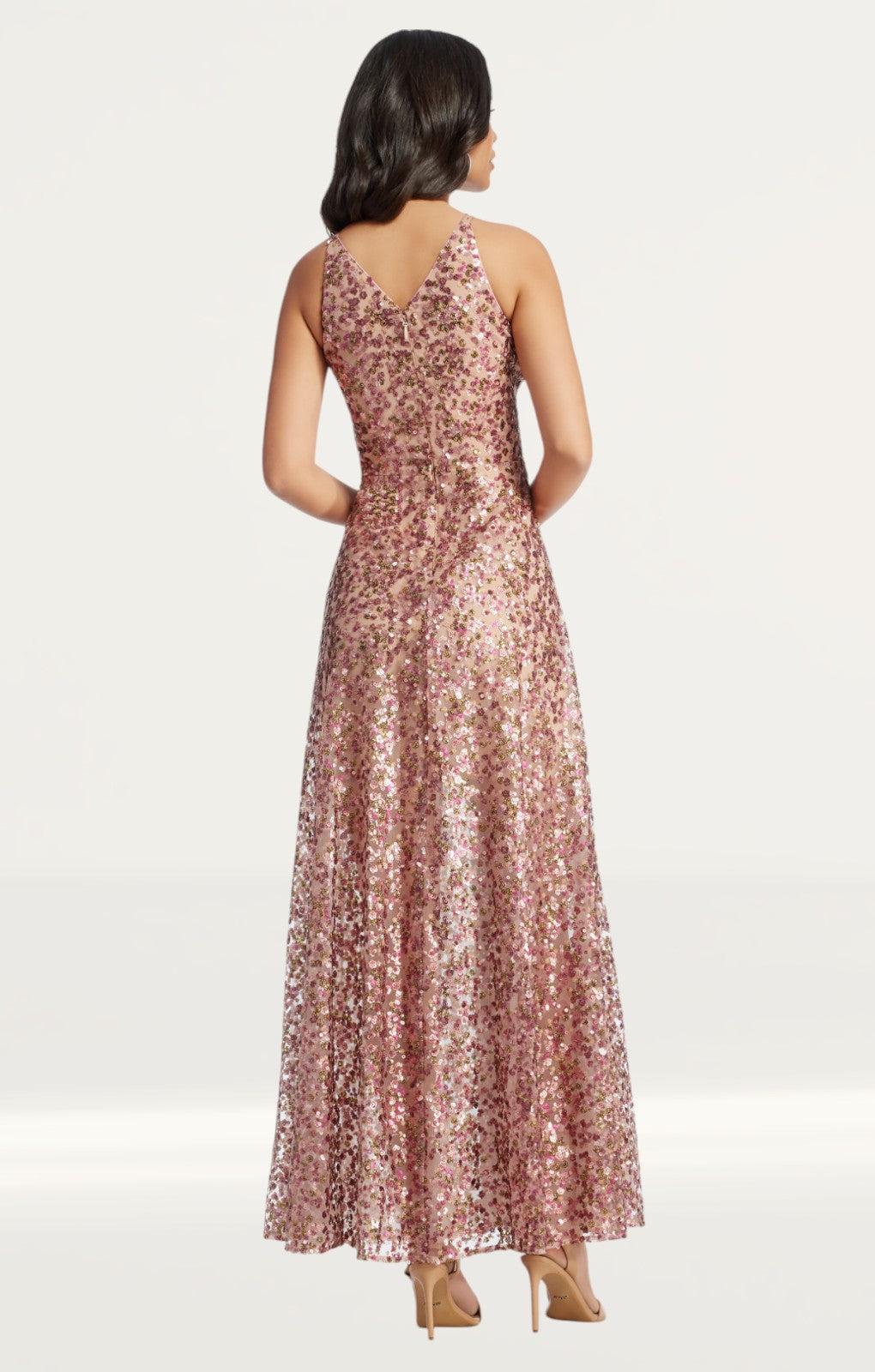Dress The Population Ariyah Maxi Dress in Blush