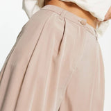 Asos Design Casual Wide Leg Trousers In Beige – trousers by ASOS DESIGN, available to rent from Hirestreet