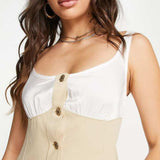 Asyou Corset Suspender Satin Mix Dress In Natural – dresses by AsYou, available to rent from Hirestreet