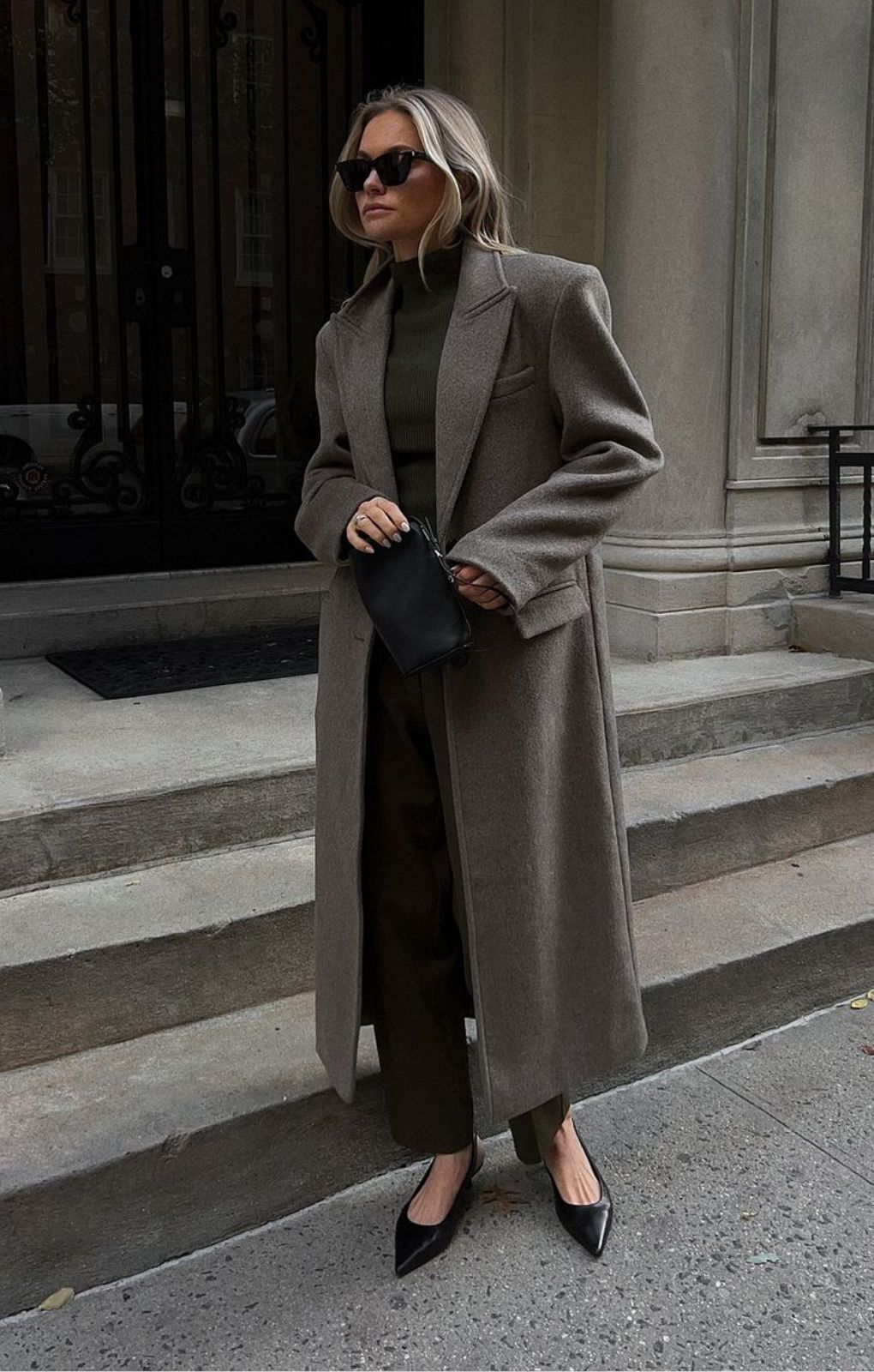 NA-KD Oversize Single Breasted Coat In Grey