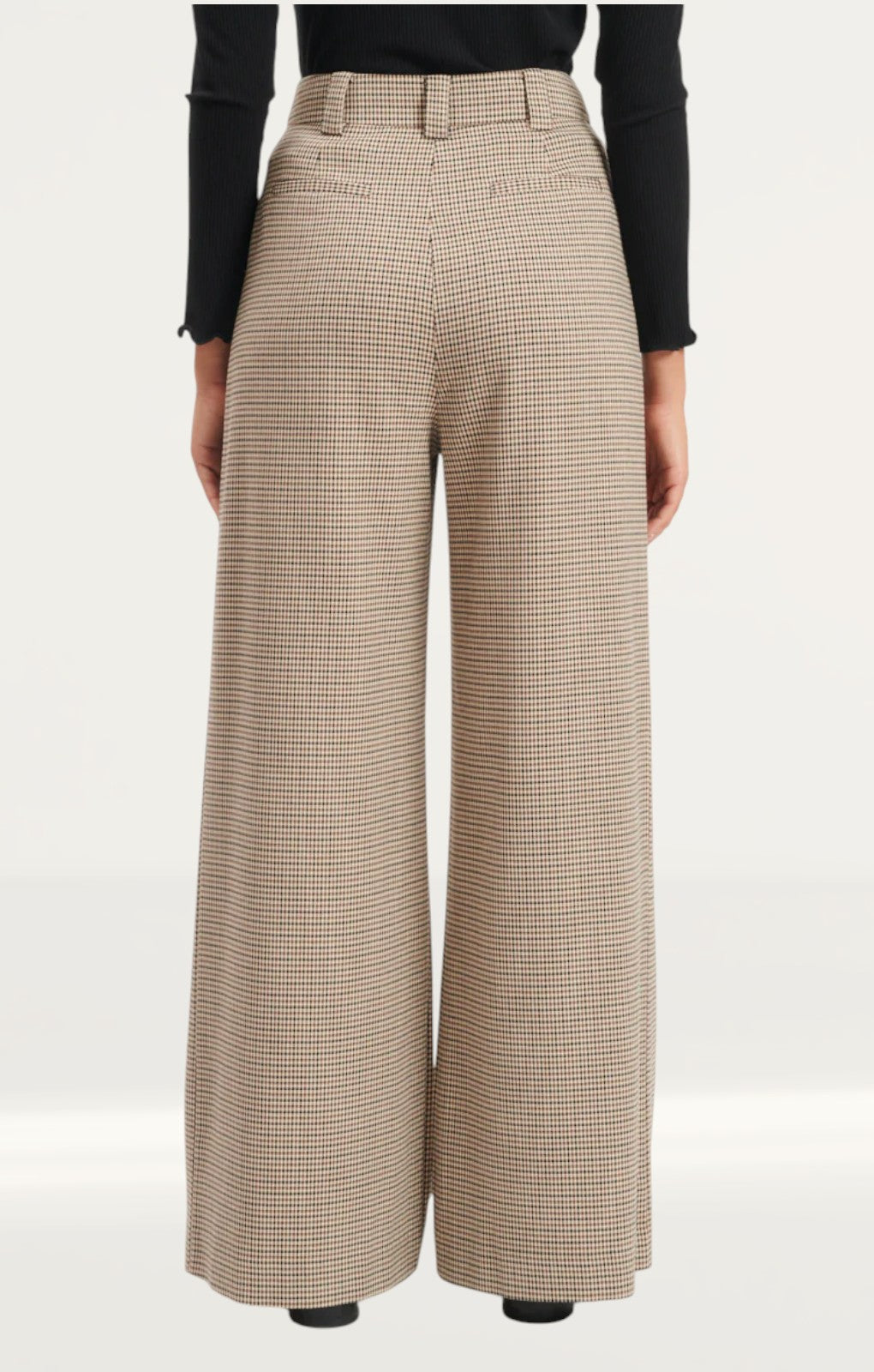 Nobody's Child Heritage Check Wide Leg Tailored Trousers