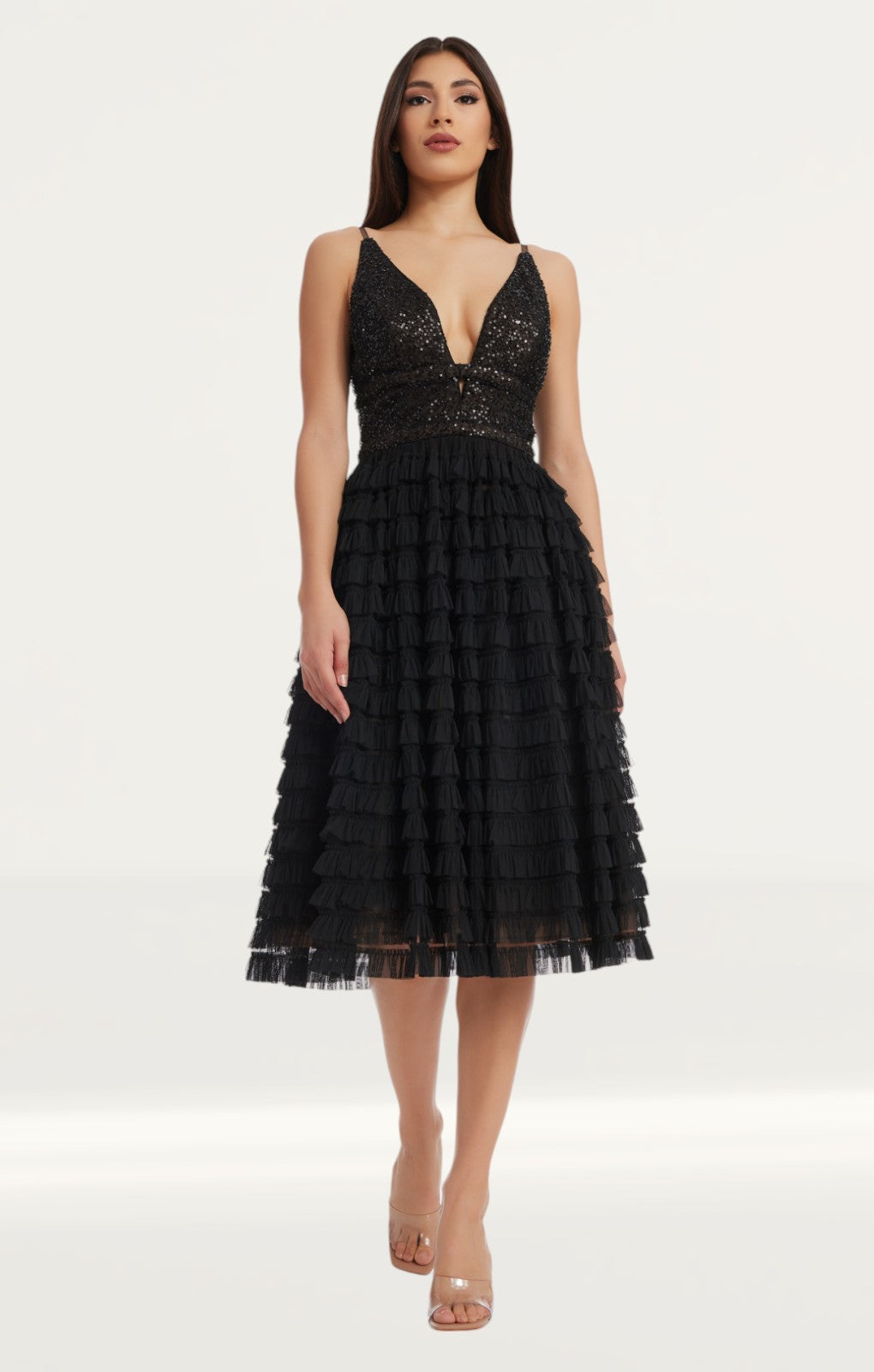 Dress The Population Becca Midi Dress