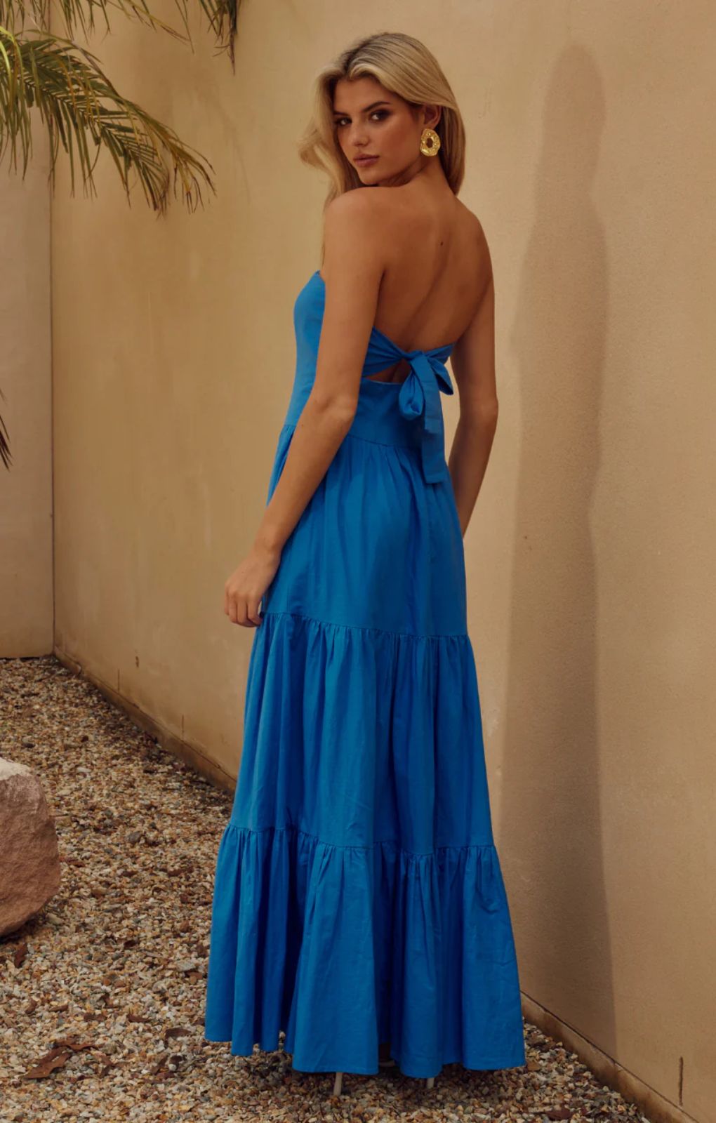 Runaway The Label Bristol Blue Maxi Dress