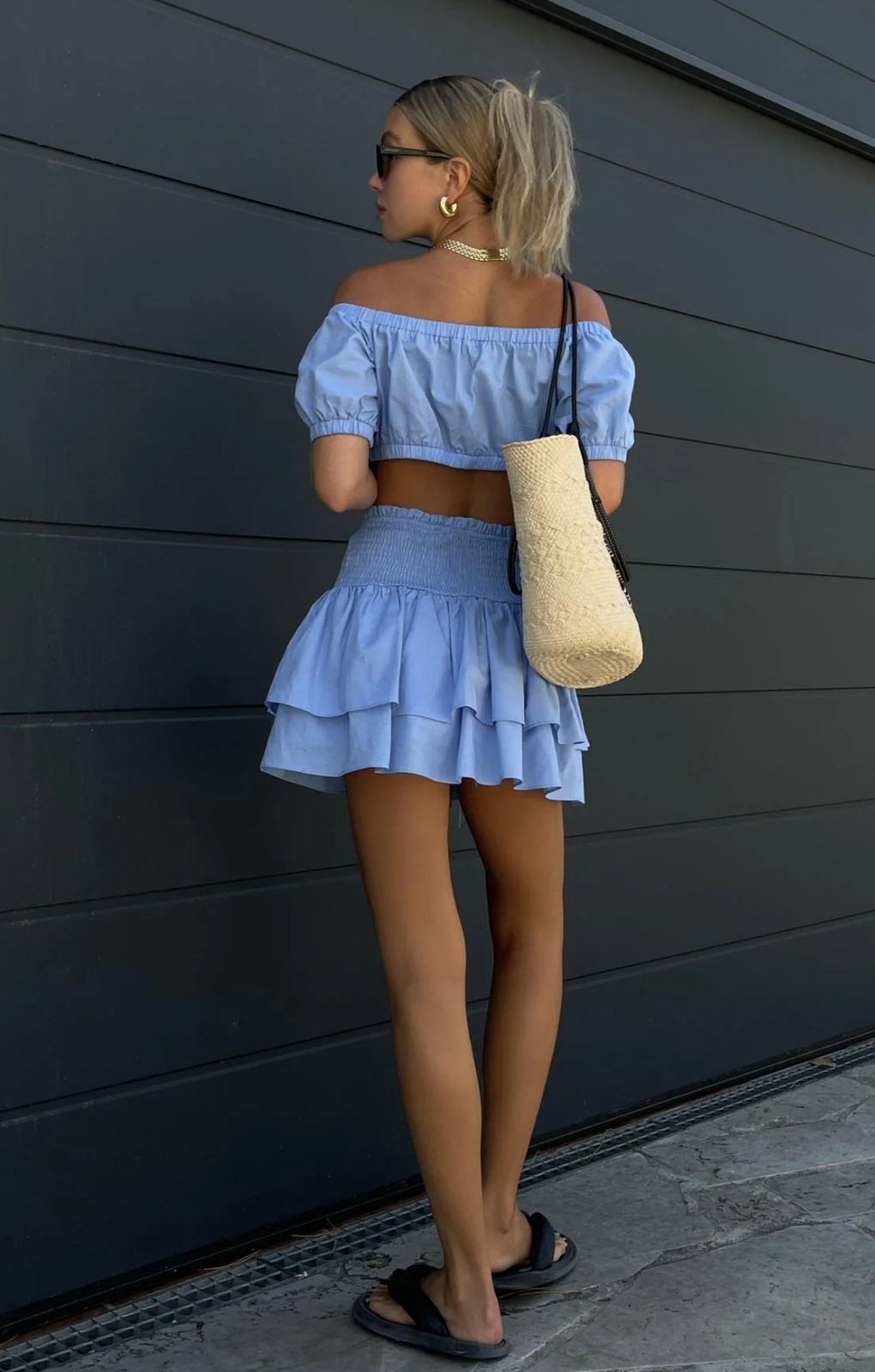 Collective The Label Bella Sky Blue RaRa Co-Ord