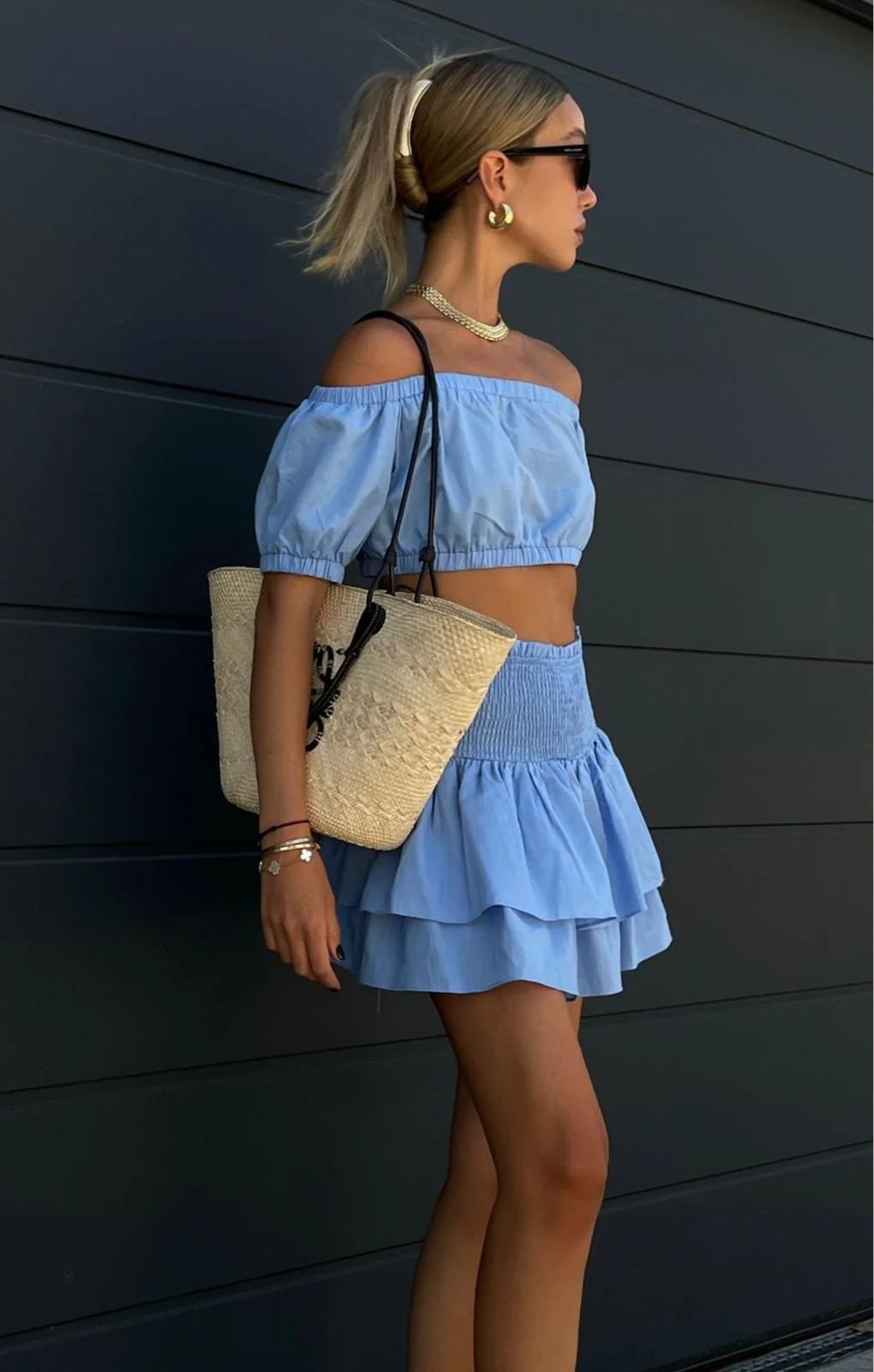 Collective The Label Bella Sky Blue RaRa Co-Ord