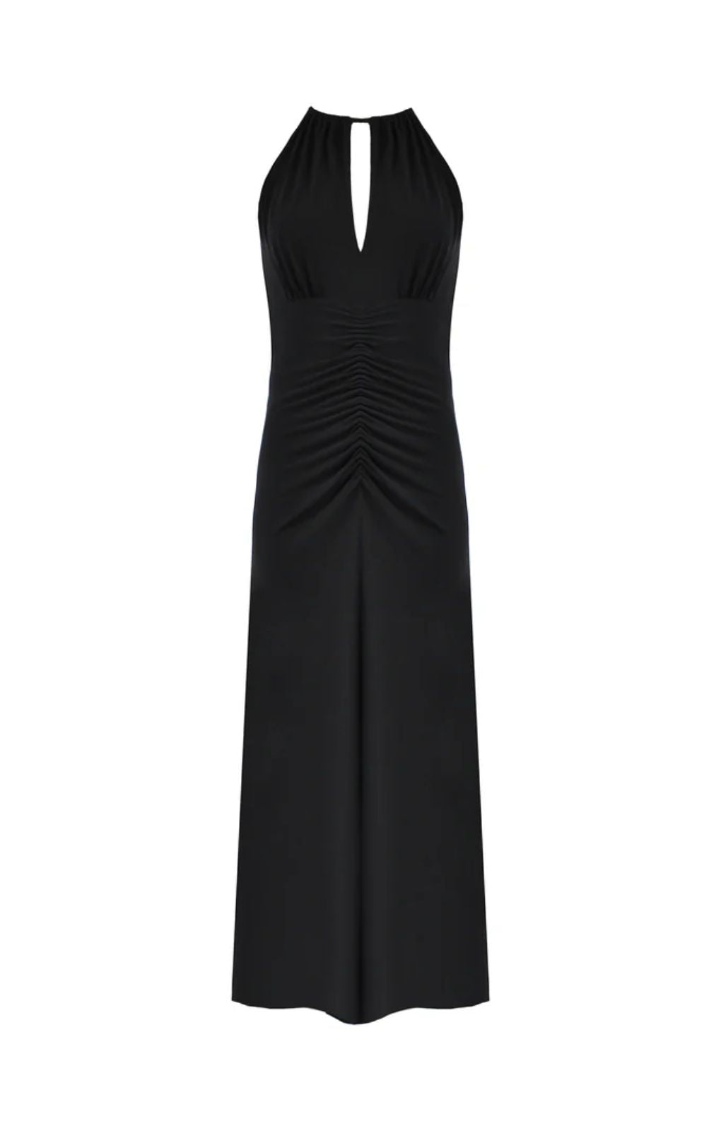 Ro&Zo Black Halterneck Midi Dress