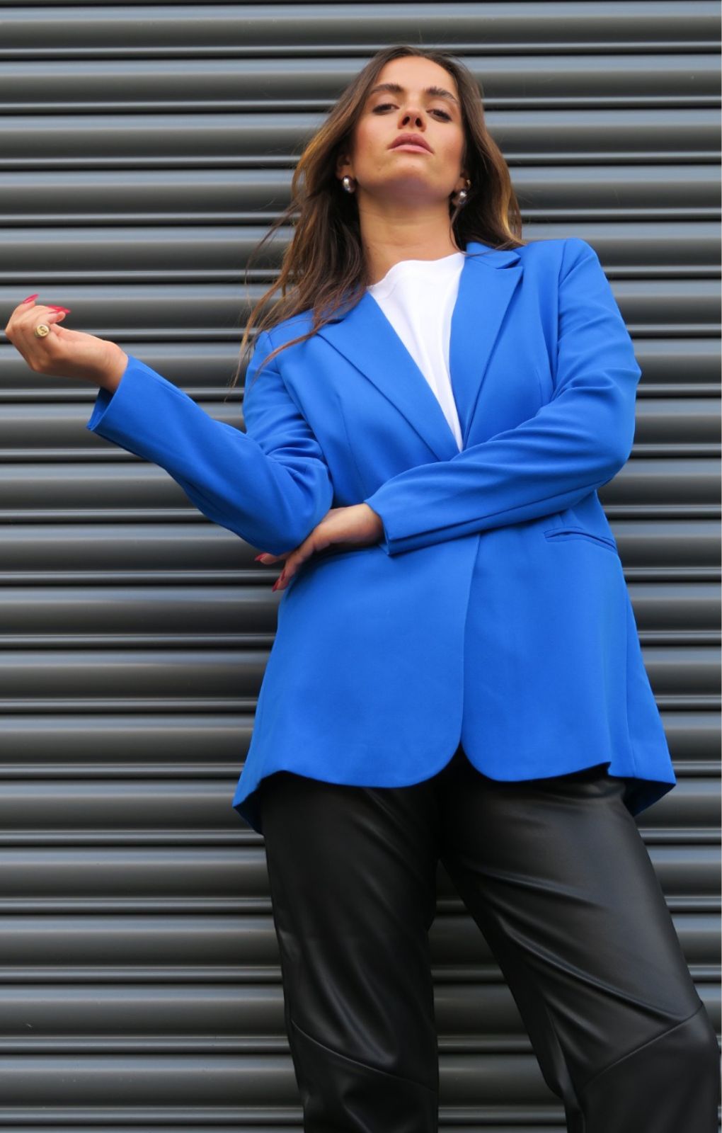 Forever New Tailored Blazer In Blue