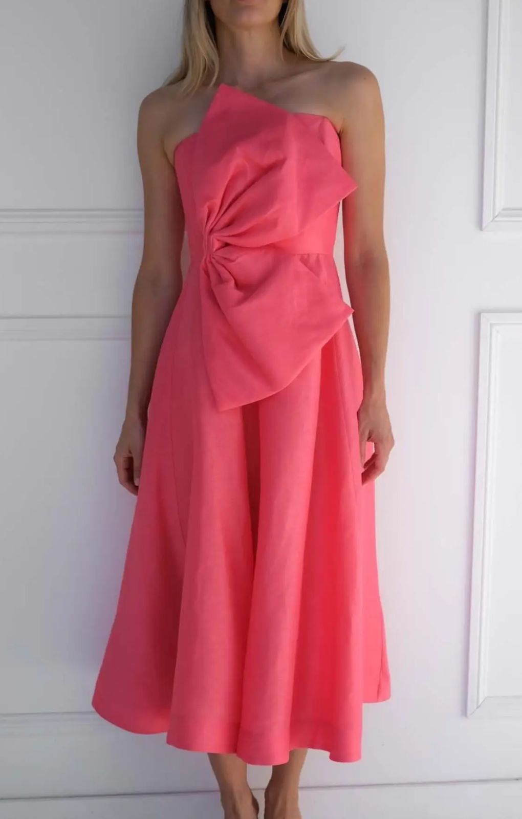 Talulah Camellia Calypso Coral Midi Dress