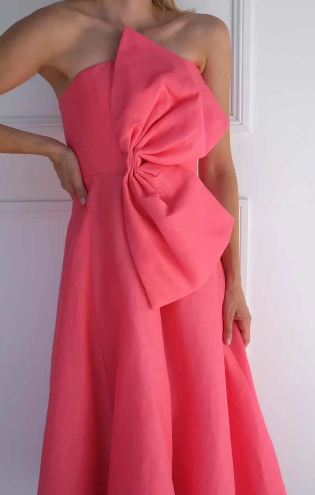 Talulah Camellia Calypso Coral Midi Dress