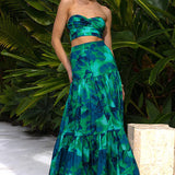 Runaway The Label Calista Green Skirt and Top Co-Ord