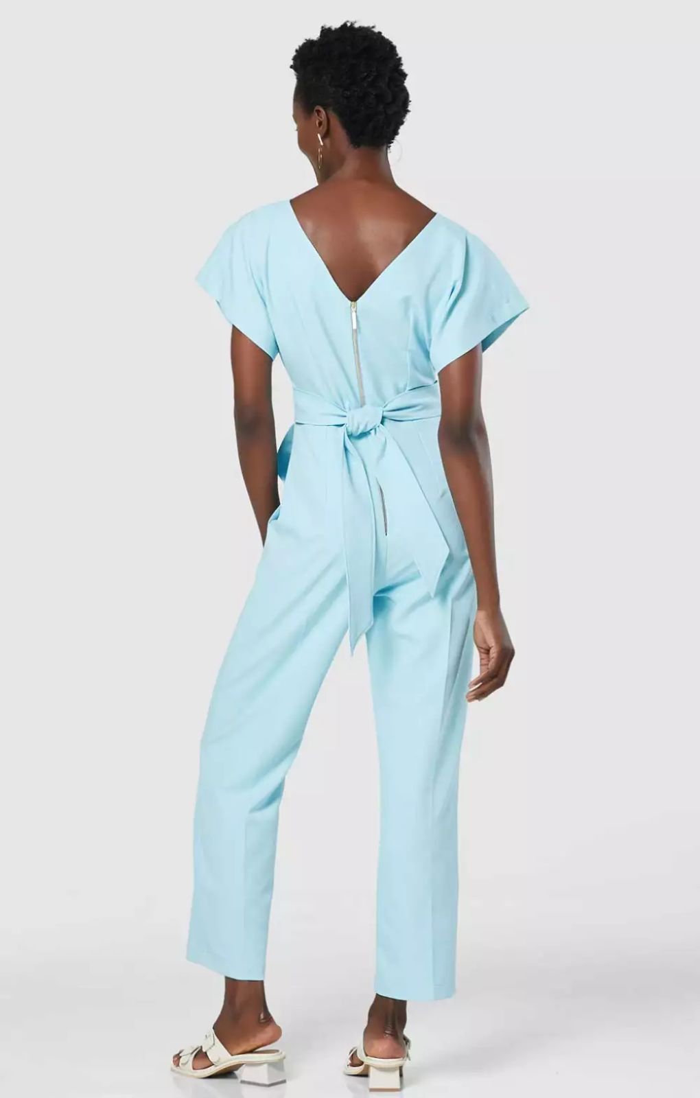 Closet London Blue Kimono Jumpsuit
