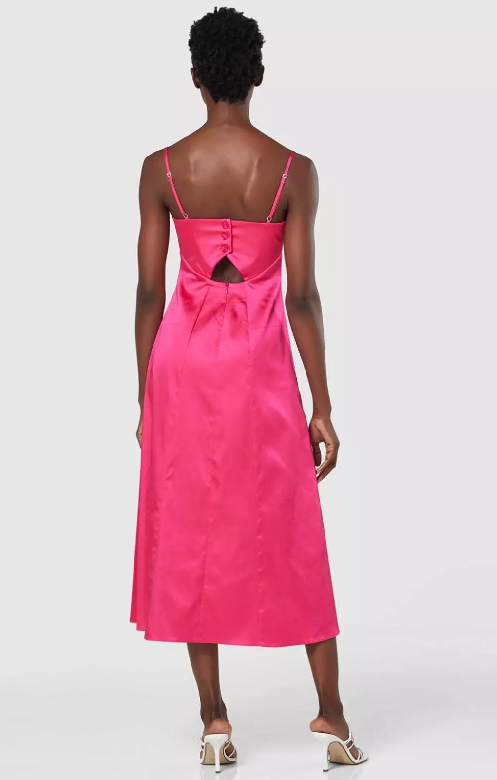 Closet London Pink Cami Midi Dress