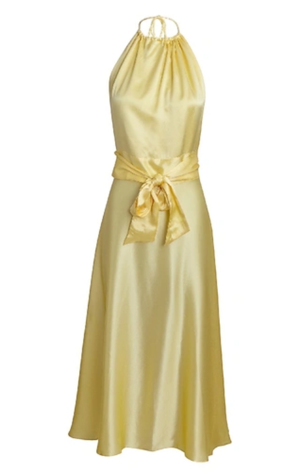 EXHIRE Harmur Yellow Cocktail Midi Dress UK M – dresses by Harmur, available to rent from Hirestreet