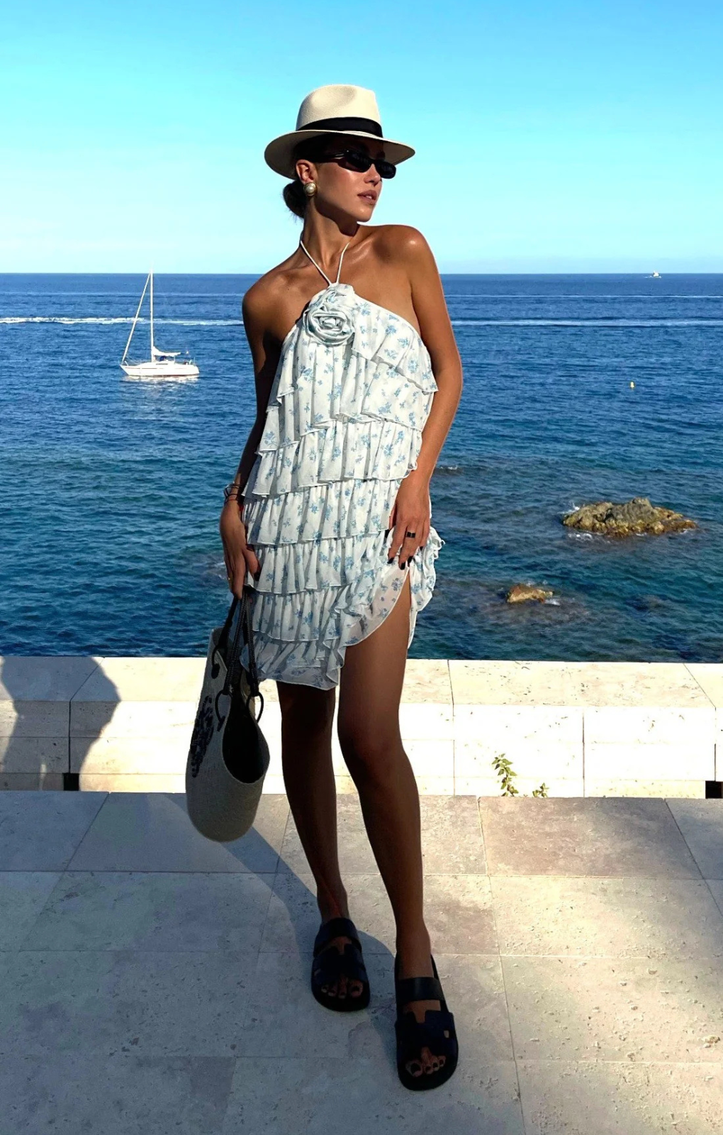 Collective The Label Faith Ruffle Corsage Mini Dress – dresses by Collective The Label, available to rent from Hirestreet