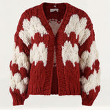 Kiwi & Co Candy Cane Kisses Cardigan