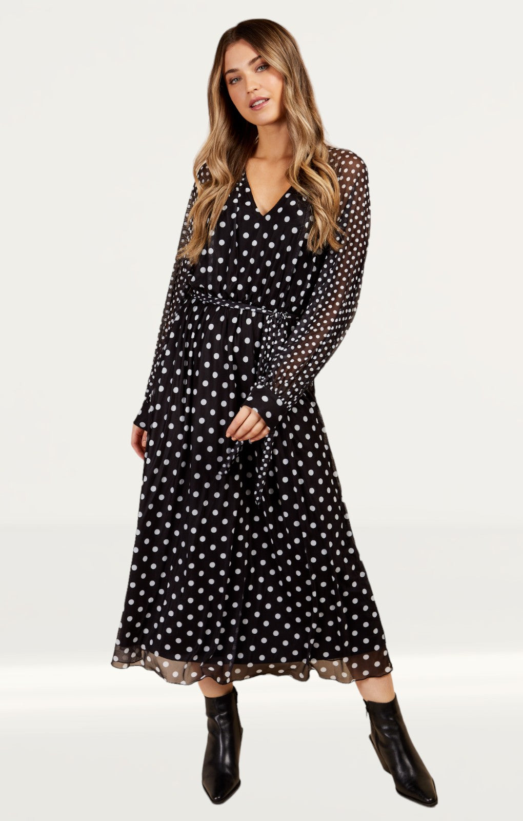 Little Mistress Multi Spot Midaxi Dress by Vogue Williams
