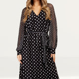 Little Mistress Multi Spot Midaxi Dress by Vogue Williams