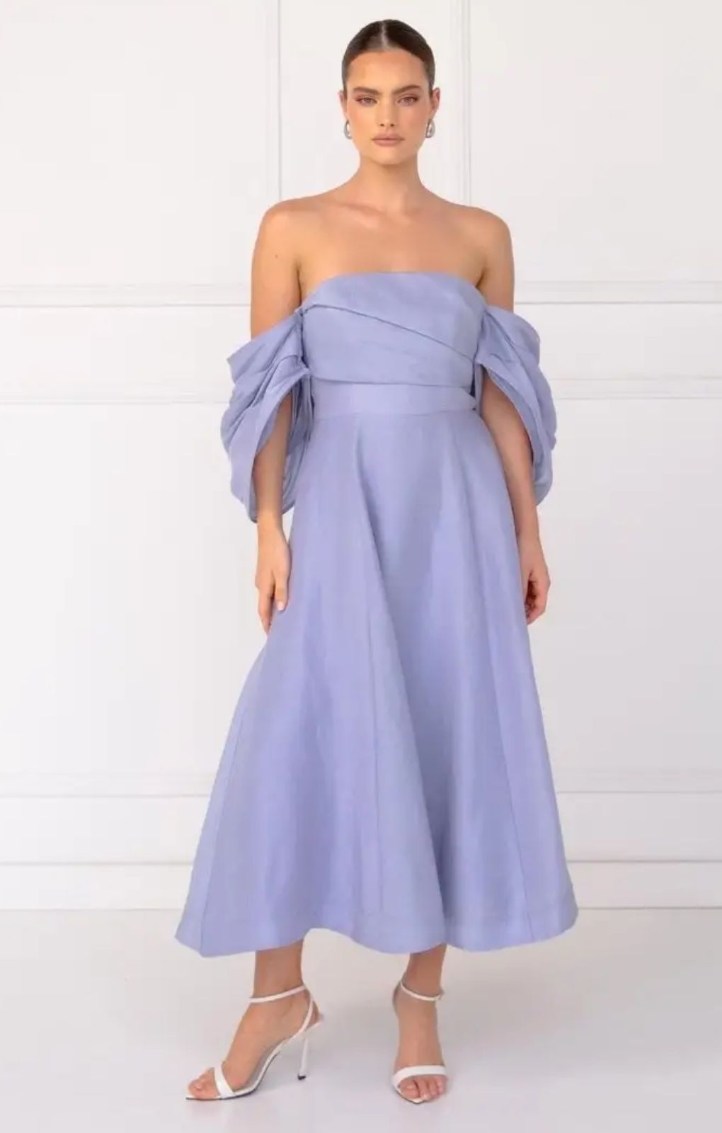 Talulah Dahlia Dusky Blue Midi Dress