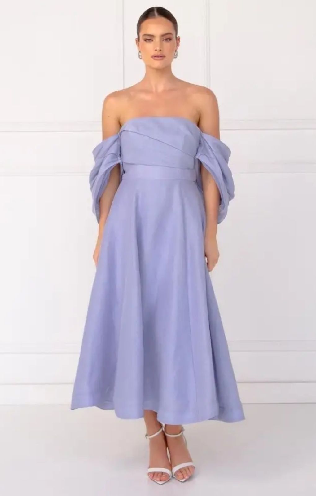 Talulah Dahlia Dusky Blue Midi Dress