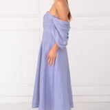 Talulah Dahlia Dusky Blue Midi Dress